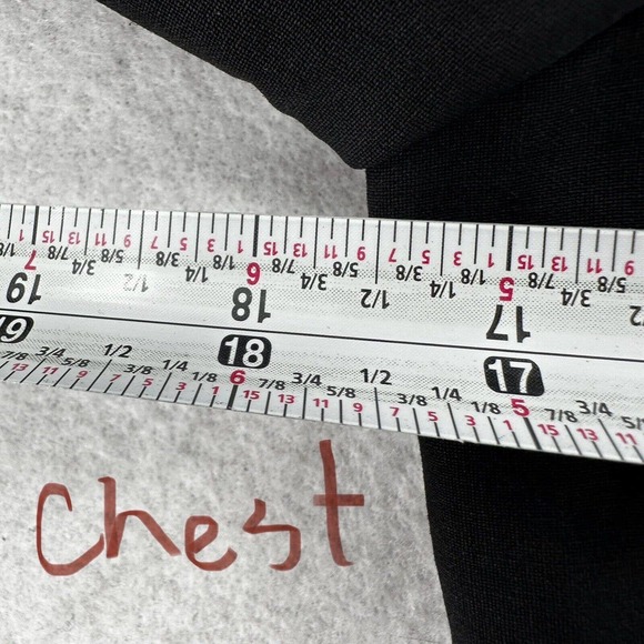 Talbots Blazer Jacket Womans 4 Black Suit Shoulder Pads 2 Button - Picture 10 of 13